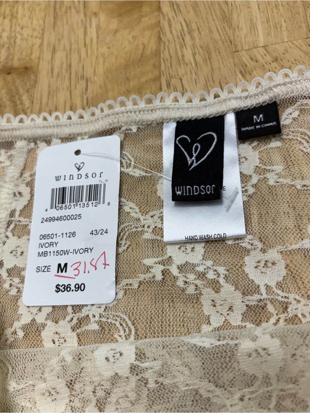 NWT Windsor Sheer Floral Lace Fit & Flare Maxi Skirt in Ivory w/Front Slit - Picture 2 of 6